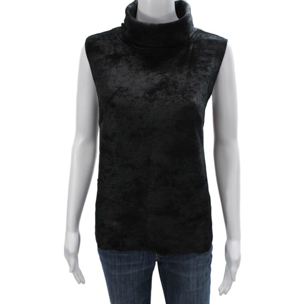 Dylan Womens Black Cowl Neck Sleeveless Basic Tank Polyester Size M